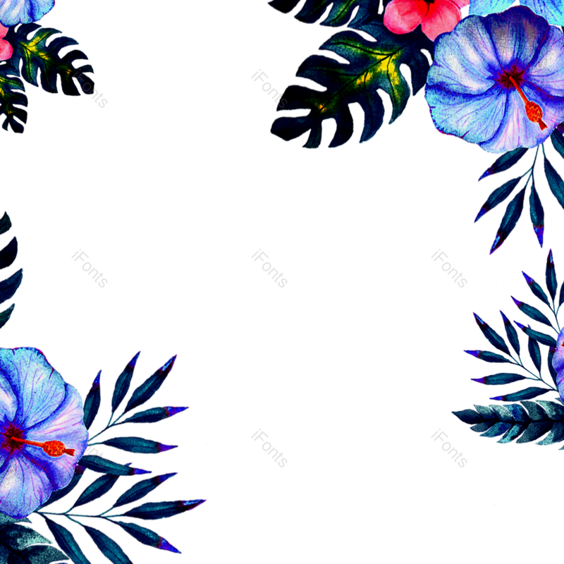 边框图片,蓝色元素,动画片PNG,紫色免抠素材